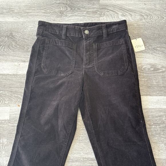 Free People Black Velvet Pants – Women’s Size 4 – NWT - Picture 2 of 11
